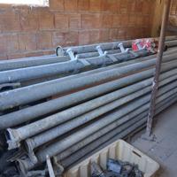 Tubi irrigazione diametro 80 zincati da 6 mt