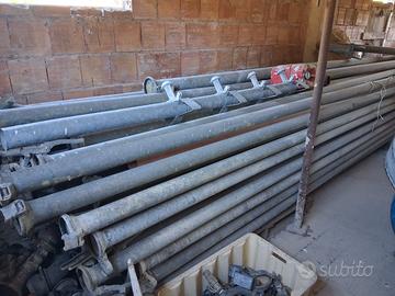 Tubi irrigazione diametro 80 zincati da 6 mt