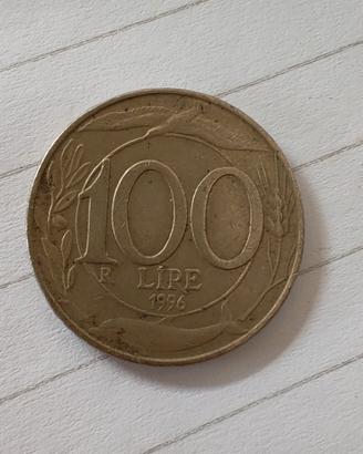 Moneta da 100 Lire del 1996