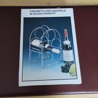 Cantinetta portabottiglie in acciaio