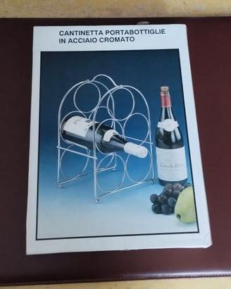 Cantinetta portabottiglie in acciaio