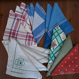 16 tovaglioli assortiti in puro cotone