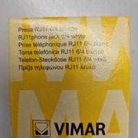 presa Rj 11  6/4 Bianco
