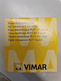 presa Rj 11  6/4 Bianco