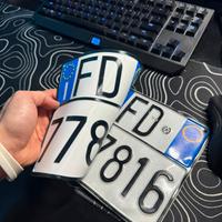 🚹TARGA replica ufficiale INDISTRUTTIBILE🚹