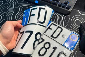 🚹TARGA replica ufficiale INDISTRUTTIBILE🚹