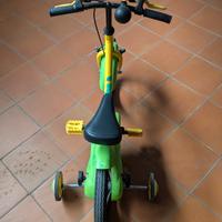 Bici 14 pollici con rotelle 