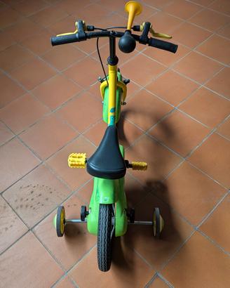 Bici 14 pollici con rotelle 