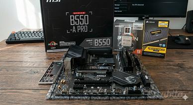  scheda madre MSI B550a-pro+CPU ryzen 9 5950x + RA