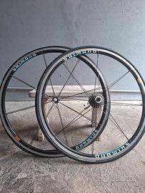 Coppia ruote bicicletta da corsa Shimano