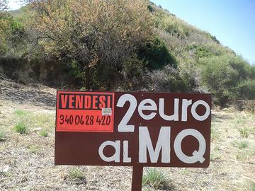 Terreno collinare fronte mare