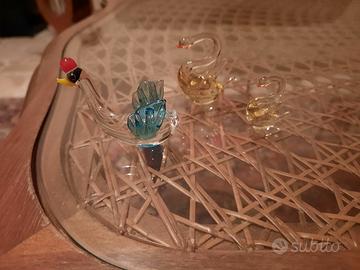 Tre cigni in vetro di Murano vintage anni '80/'90