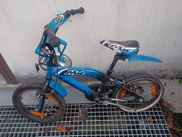 Bici bambino Kawasaki con anche rotelle da,sistema