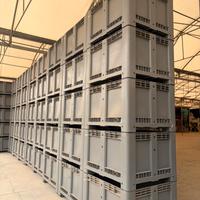 Bins/cassoni in plastica 610L con coperchio