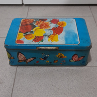 Vecchia scatola in latta lievito pane degli angeli