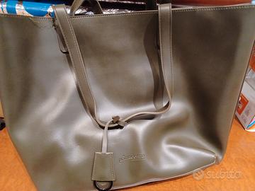 borsa grande primadonna verde militare