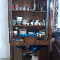 Vetrinetta antica in ciliegio, stile 800