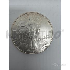 2003 WALKING LIBERTY ONE DOLLAR MONETA ARGENTO