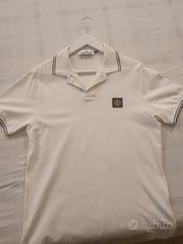 Polo stone island bianca