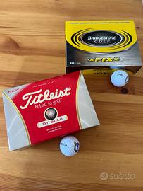 24 palline golf Titleist e Bridgestone