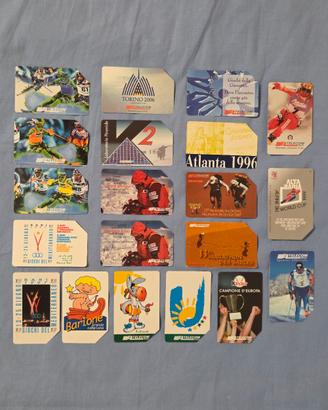 Lotto 20 Schede Telefoniche Sportive Italiane