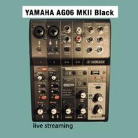 MIXER YAMAHA AG06 MKII Black • live streaming