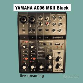 MIXER YAMAHA AG06 MKII Black • live streaming