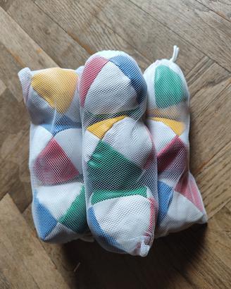 Palline giocoleria. 9 palline. 3 tris con sacca