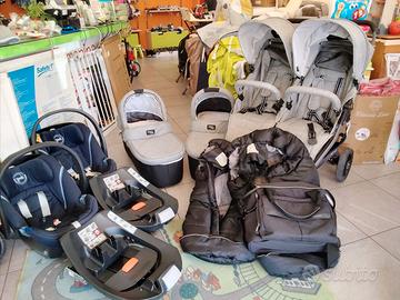 TRIO GEMELLARE VALCO CON  OVETTI CYBEX NEVICELLE