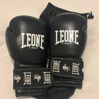 Guantoni boxe leone in vera pelle