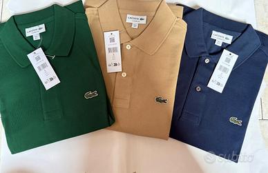 Polo Lacoste tg 5/L colore verde Classic Fit 