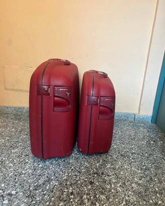 2 Valigie Vintage Rigide Samsonite color Red Wine
