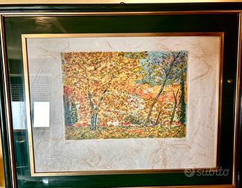 Serigrafia “paesaggio su Portofino”