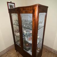 vetrina credenza in legno massello vantage