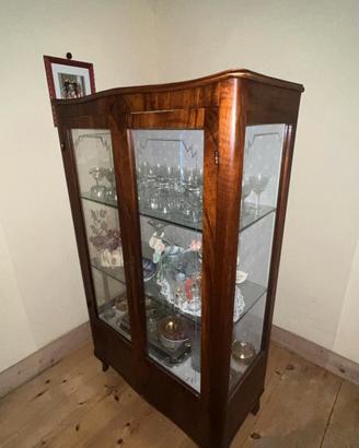 vetrina credenza in legno massello vantage