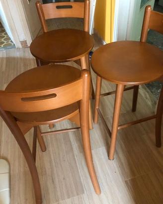 Sgabelli cucina in legno ciliegio