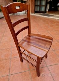 Sedie in legno per ristorante, pizzeria, locale