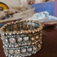 bracciale con strass bigiotteria 