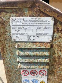 Betoniera OMP SCD 250 litri funzionante