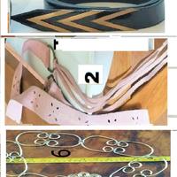 Cinture vintage in vera pelle o in ottone