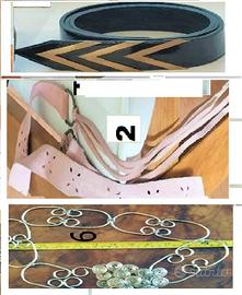 Cinture vintage in vera pelle o in ottone