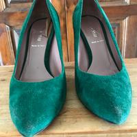 Miu Miu décolleté in camoscio verde