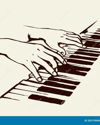 Tastierista giovane e agile nell'accompagnamento