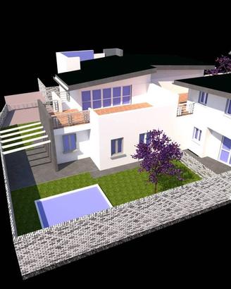 VILLA CON GIARDINO DI NUOVA COSTRUZIONE CON POSTO