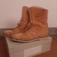 Stivaletti in nabuk stile boxe Onyx