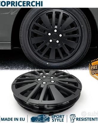 Copricerchi per OPEL 14'' NERE con 15 Razze