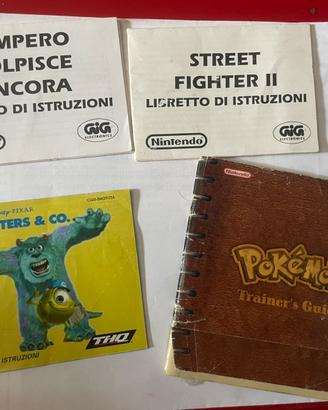 Libretti videogiochi game boy nintendo assortiti