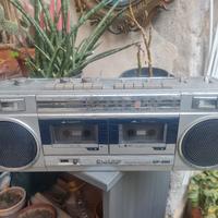 radio vintage sharp gf 450 ghettoblaster boombox
