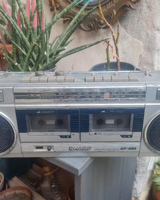 radio vintage sharp gf 450 ghettoblaster boombox