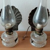 Antiche lampade a petrolio